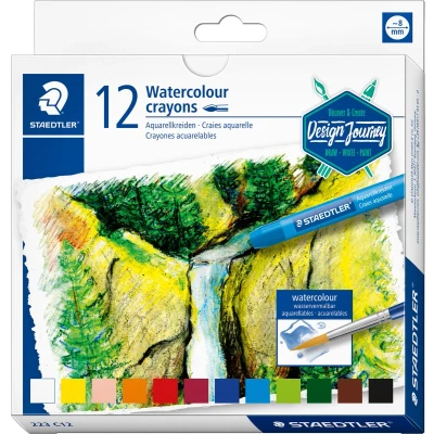 Afbeelding van Staedtler Karat aquarelkrijtjes set 12 st 223 C12