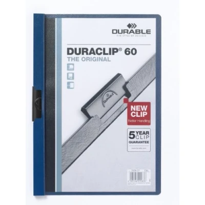 Afbeelding van Durable Duraclip 223807 presentatiemappen, donkerblauw, 5 stuks