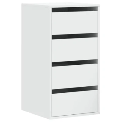 Afbeelding van Ladekast 40x41x76 cm bewerkt hout wit