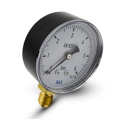 Afbeelding van DOJA Barcelona Waterdrukmeter, 1/4 inch, 0 6 bar, 1 stuk, persluchtmanometer, waterdrukbewaking van drinkwatersystemen, verwarmingsmeetapparaat,