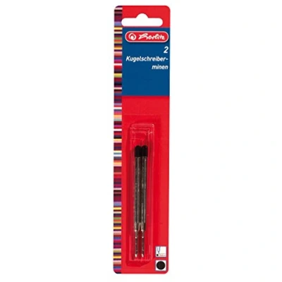 Afbeelding van Herlitz balpenvullingen Zwart Medium 2 stuks