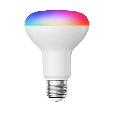 Afbeelding van ledscom.de E27 LED RGB gloeilamp, R80, warm wit koud (2700 6300K), 9,9W, 950lm, Smart Home, WLAN, Alexa, mat, LED, fitting, spaarlamp, spot,