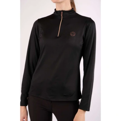 Afbeelding van Montar Shirt Everly Rosegold Lange Mouwen Zwart XL