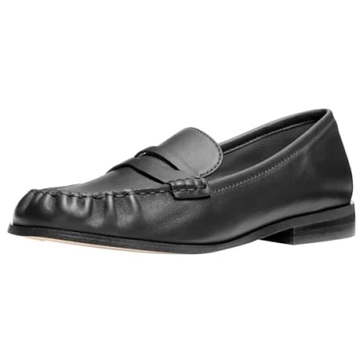 Afbeelding van Michael Kors Carlson Loafer Instappers, Dames, Maat: 38.5, Black Schaapsleer