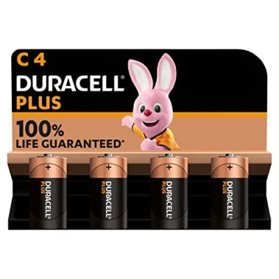 Afbeelding van Duracell 75051872 alkaline batterij C x 4 Plus