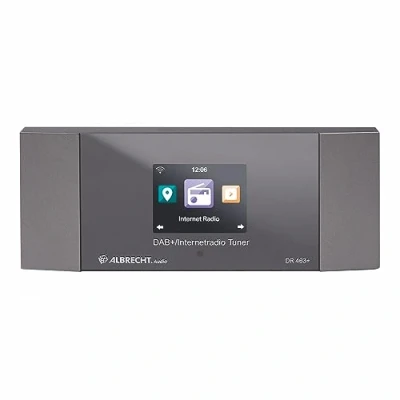 Image de Albrecht DR 463 Adaptateur pour radio internet DAB+ FM Bluetooth DLNA WiFi compatible argent