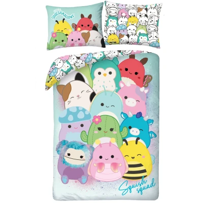 Afbeelding van Squishmallows Squish squad Dekbedovertrek 140 x 200 cm (70 90 cm) polyester