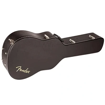 Image de Fender® »Flat Top Dreadnought Acoustic Guitar Etui Rigide« Rigide Pour Guitares Acoustiques Couleur: Noir