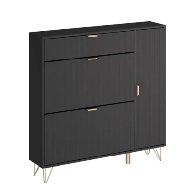 Afbeelding van Vicco Helge Schoenenkast 108 x 107.5 cm Zwart