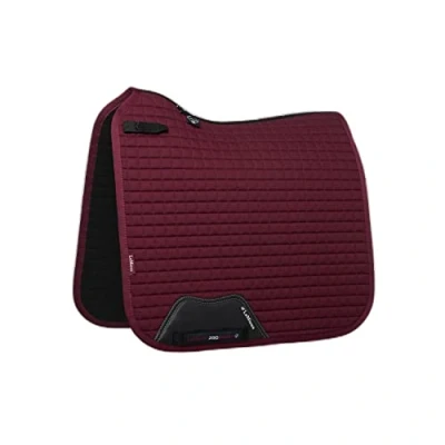 Image de LeMieux Tapis de Selle Prosport Plain Square D Ring DR Bordeaux L (Full)
