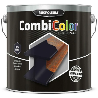 Afbeelding van CombiColor Zijdeglans 2,5 liter Zwart RAL 9005