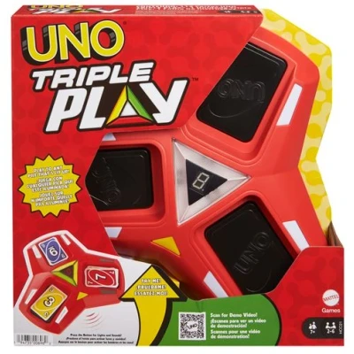 Image de Jeu de cartes Games Uno Triple Play