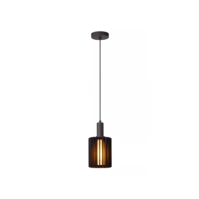 Afbeelding van Lucide LAMBRES Hanglamp Ø 15 cm 1xE27 Zwart