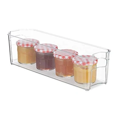 Afbeelding van Relaxdays 4x koelkast organizer keuken smal opbergbakje voor klein