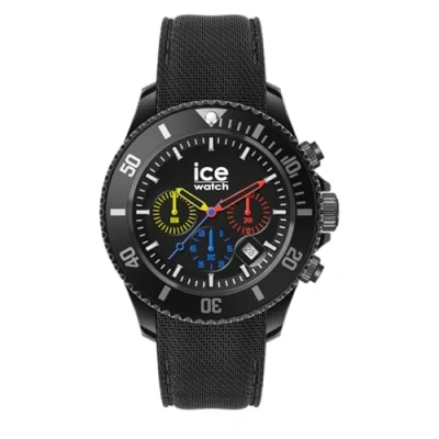 Afbeelding van Ice Watch Chrono Trilogy 021600 Horloge Siliconen Zwart Ø 40 mm
