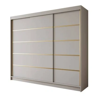 Afbeelding van Meubella Kledingkast Eagle Beige 250 cm