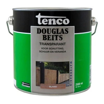 Afbeelding van Tenco Douglas Beits Transparant Blank 2,5 liter