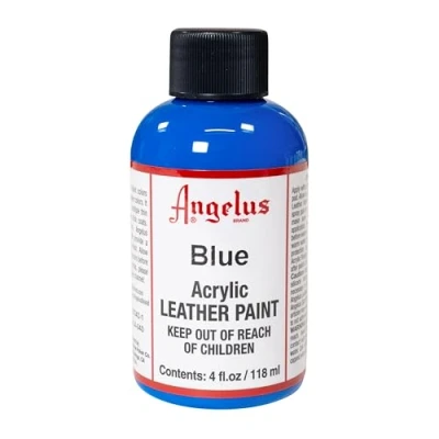 Afbeelding van Angelus Leather Acrylic Paint textielverf voor leren stoffen acrylbasis Blue 118ml