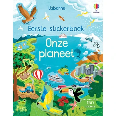 Afbeelding van Uitgeverij usborne eerste stickerboek onze planeet