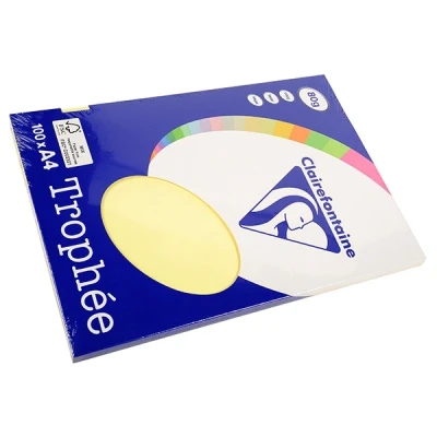 Image de Clairefontaine Papier Clairalfa A4 80g Canari Etui De 100f
