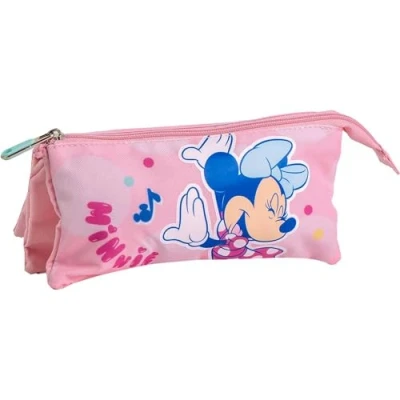 Afbeelding van Schoolpennenzak Minnie Mouse Roze 12 x 3 22,5 cm