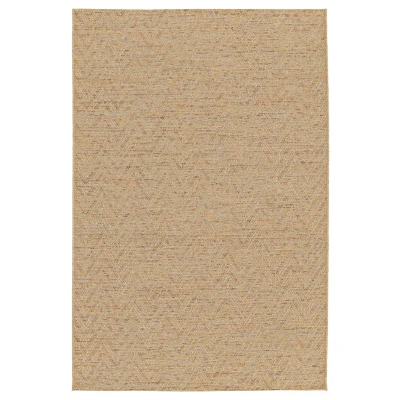 Afbeelding van Buitenkleed Zig zag Corde Chevron Naturel/sunset 200x290 Cm