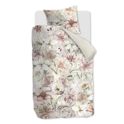 Afbeelding van Riviera Maison Lily Love dekbedovertrek Eenpersoons 140x200/220 Roze