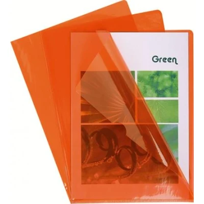 Image de Pochette Exacompta Etui de 100 pochettes à coins A4 PVC lisse Orange