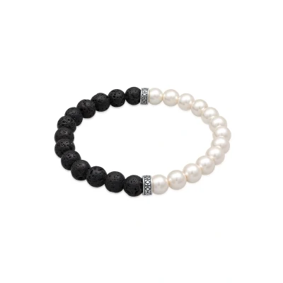 Afbeelding van Kuzzoi MIX Armband, Heren, Maat: 23, Silber
