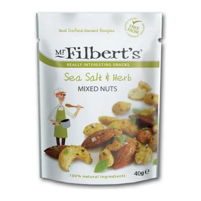 Afbeelding van Mr Filberts Mixed Nuts Sea Salt &amp; Herb 20 x 40 gram