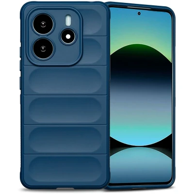 Afbeelding van imoshion Hoesje Geschikt voor Xiaomi Redmi Note 14 5G EasyGrip Backcover Donkerblauw