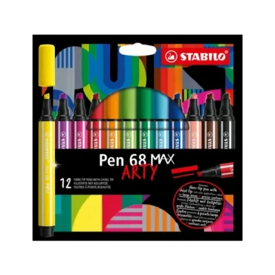 Afbeelding van Viltstift STABILO Pen 68 /12 Max Arty assorti etui à 12 stuks