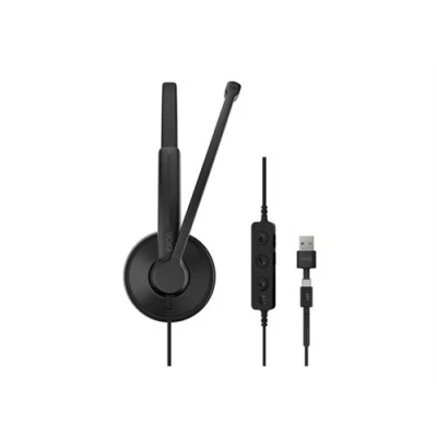 Image de EPOS IMPACT 100 Series Micro casque sur oreille filaire USB A, C noir Certifié pour Microsoft Teams