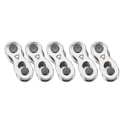 Afbeelding van Fydun Fietsketting, 5 paar ontbrekende link voor fiets 8, 9, 10 versnellingen, ketting, zilver, herbruikbaar, fietsketting schakel (8 versnellingen (6 7 8))