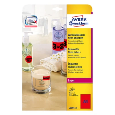 Image de Avery Zweckform L6005 étiquettes 25 étiquette(s)