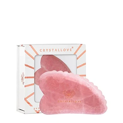 Afbeelding van Crystallove PŁYTKA DO MASAŻU Twarzy GUA SHA Z Kwarcu RÓŻOWEGO Huidverzorgingstool, Dames, Maat: One Size, Pink
