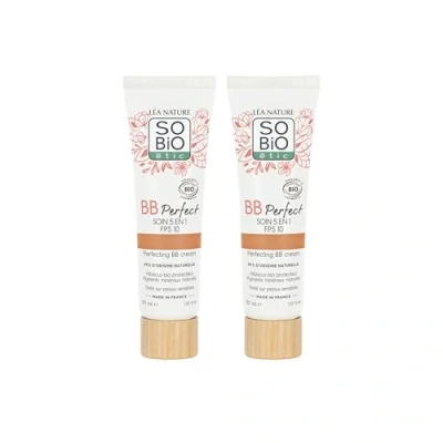 Afbeelding van Léa NATURE SO BiO etic, 5 in 1 BB Cream, biologisch gecertificeerd, perfect, medium, hydrateert, egaliseert, glad, beschermt de huid, hibiscushydrolaat, SPF 10, veganistisch, gemaakt