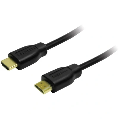 Afbeelding van LogiLink CH0039 HDMI kabel Aansluitkabel A stekker, stekker 5.00 m Zwart 4K UHD