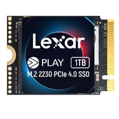 Afbeelding van Lexar PLAY 2230 PCIe 4.0 interne SSD 1 TB, M.2 Gen4x4, tot 5200 MB/s lezen, 4700 schrijven, schijf compatibel met Steam Deck, ASUS ROG Ally (LNMPLAY001T RNNNG)