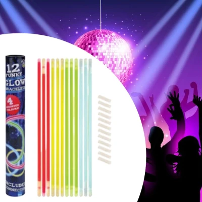 Afbeelding van 12 Glow in the Dark Funny Sticks