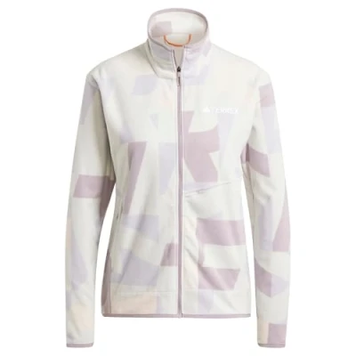 Afbeelding van Adidas Terrex Fleecejas Grey one preloved fig, Dames, Maat: XL, fig