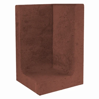 Afbeelding van L Element Hoek 30x30x50cm corten/bruin