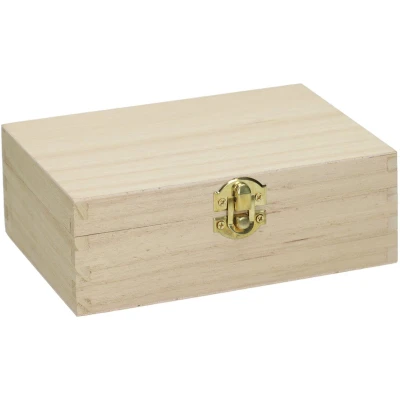 Afbeelding van Houten speelkaarten doos 17cm x 12cm 6cm paulownia