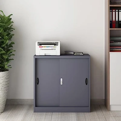 Afbeelding van Lockerkast Rieti bureaukast 90x40x90 cm donkergrijs
