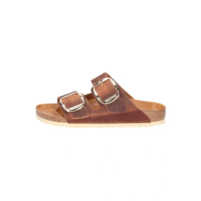 Afbeelding van Birkenstock Pantoffels, Dames, Maat: 37, Brown Leer
