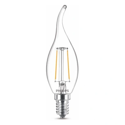 Image de Philips Ampoule LED 2W Verre Flamme (250lm) E14