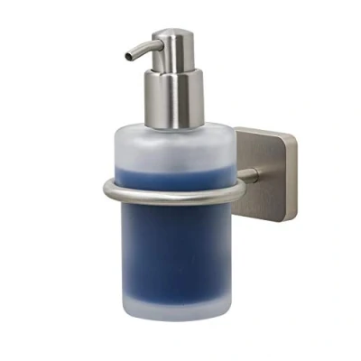 Afbeelding van Tiger Onu Zeepdispenser 180 ml Zonder boren met TigerFix (apart verkrijgbaar) RVS geborsteld