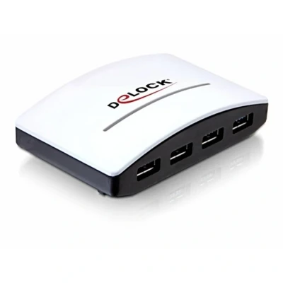 Afbeelding van Delock 61762 USB 3.2 Gen 1 hub 4 poorten Zwart, Wit
