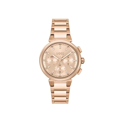 Afbeelding van BOSS Chronograaf Rose goldcoloured, Dames, Maat: One Size, gold coloured