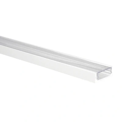 Afbeelding van LED strip profiel Felita wit extra laag 1m incl. transparante afdekkap